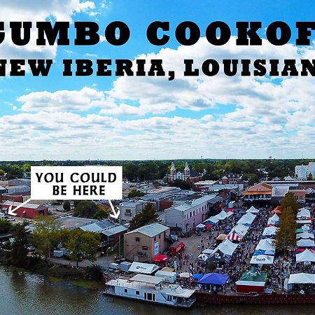 Chateau Royale, Pet Friendly, On Bayou, Downtown! New Iberia Buitenkant foto